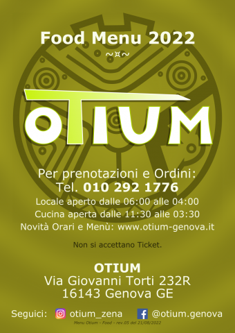 Menu OTIUM 2022 page 1