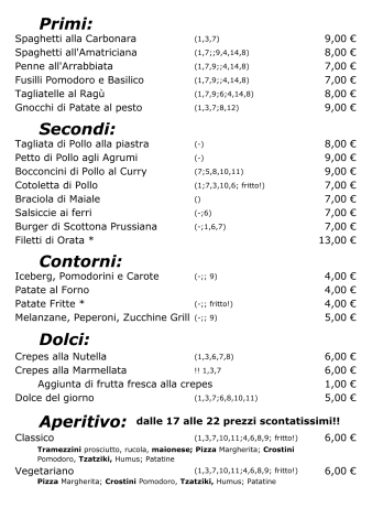 Menù Food page 4